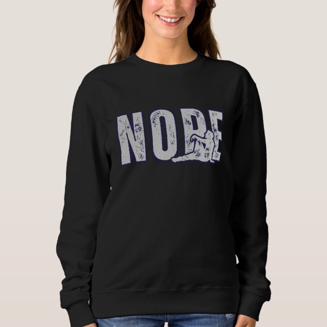 NOPE Sweatshirt – Minimal Funny Mood Pullover (Front)