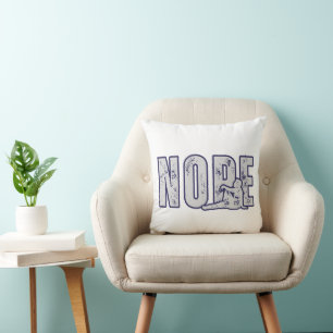 NOPE Throw Pillow – Minimal Funny Mood Cushion