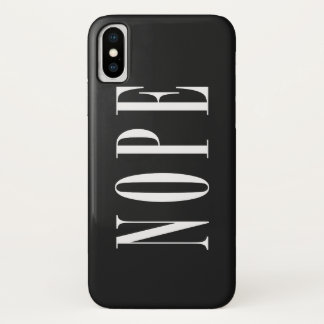 Nope White Text Phone Case