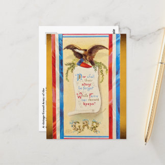 "Nor Shall Their Story Be Forgot" GAR Postcard