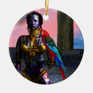 NORA CYBER WARRIOR CERAMIC TREE DECORATION