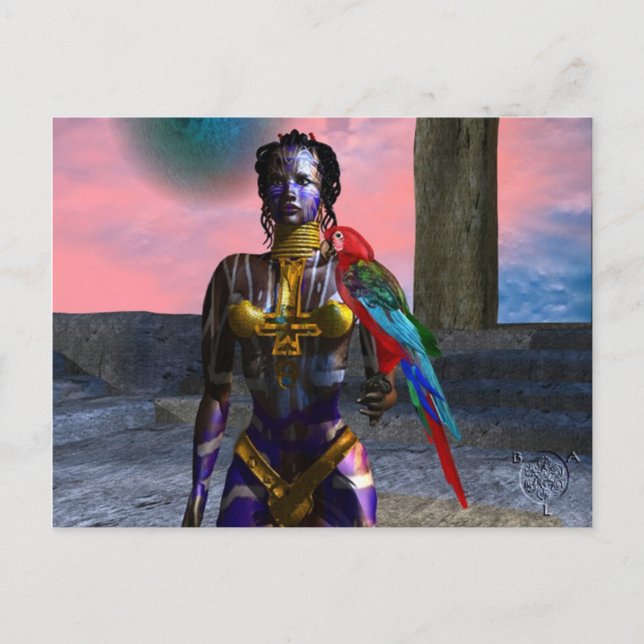 NORA CYBER WARRIOR POSTCARD (Front)