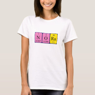 Nora periodic table name shirt