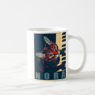 Nora The Piano Cat - Posterised Coffee Mug
