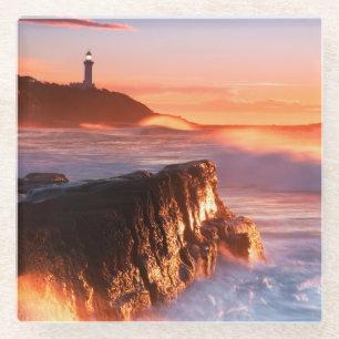 Norah Head Lighthouse Soldiers Beach, Australia Glass Coaster
