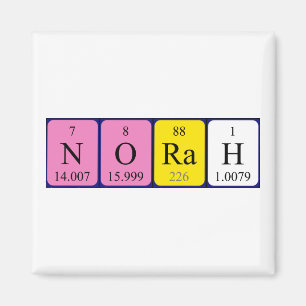 Norah periodic table name magnet