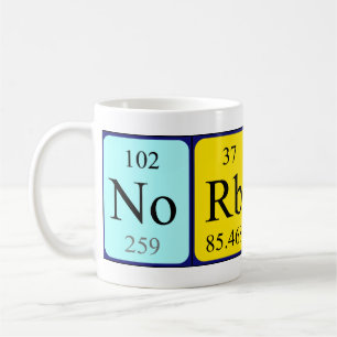 Norbert periodic table name mug
