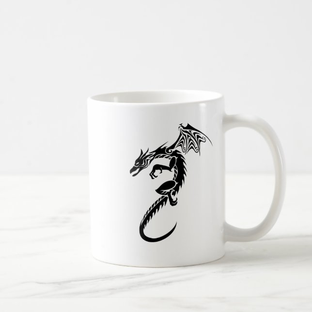 Norbert the Black Dragon Coffee Mug (Right)