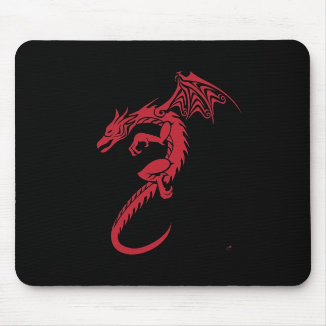 Norbert the Red Dragon Mouse Pad (Front)