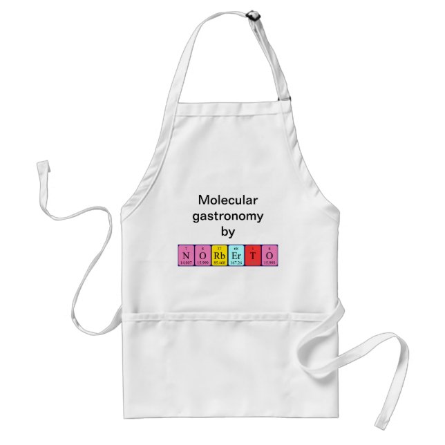 Norberto periodic table name apron (Front)