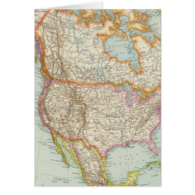 Nordamerika - North American Map (Front)