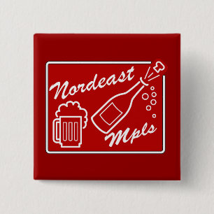 Nordeast Minneapolis 15 Cm Square Badge