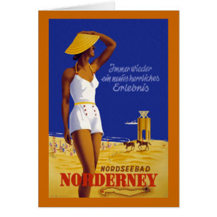"Norderney" Vintage German Travel Poster