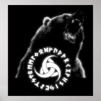 Nordic Bear Poster