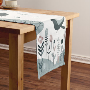 Nordic Birds Short Table Runner