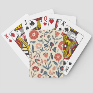 Nordic Bloom Scandinavian Botanical Garden Floral Playing Cards