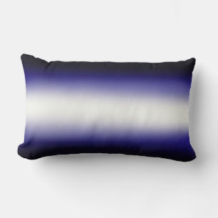 Nordic Blue Black Blue White Lumbar Cushion