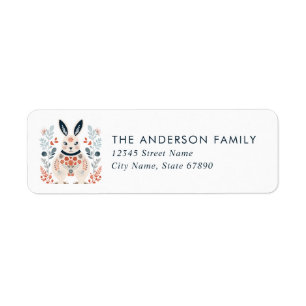 Nordic Bunny Return Address Labels