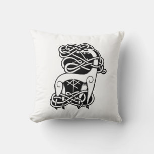 Nordic/Celtic deer Cushion