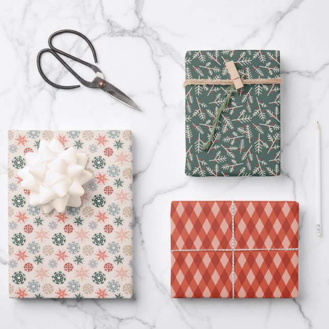 Nordic Christmas Classics Wrapping Sheets (Front)