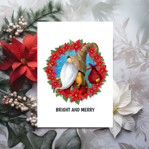 Nordic Christmas Gnome Holiday Card