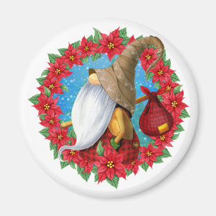 Nordic Christmas Gnome Magnet