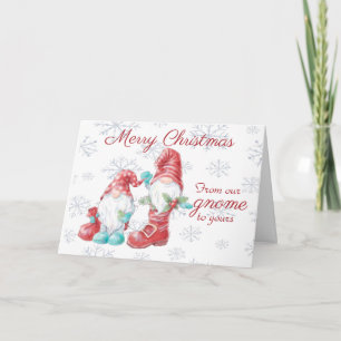 Nordic Christmas Gnomes Funny Card