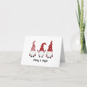 Nordic Christmas Gnomes Holiday Card
