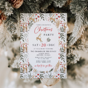 Nordic Christmas Party Invitation Scandi Holiday
