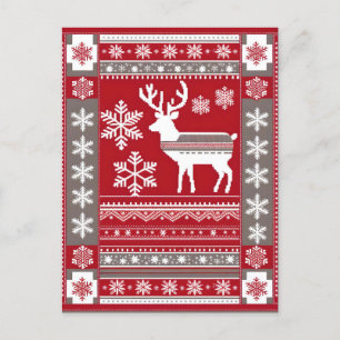 nordic christmas postcard