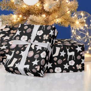 Nordic Christmas Scandinavian Deer Wrapping Paper