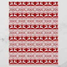 Nordic Christmas Scandinavian Reindeer Craft Paper
