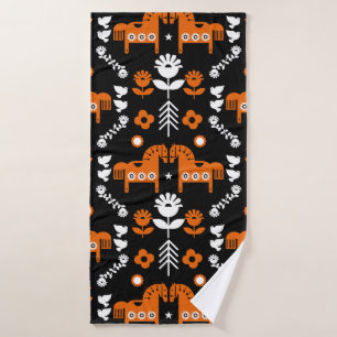 Nordic Data Horse Home Decor Bath Towel