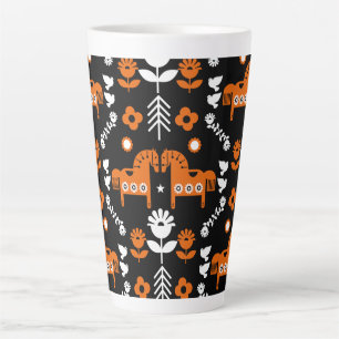 Nordic Data Horse Home Decor Latte Mug