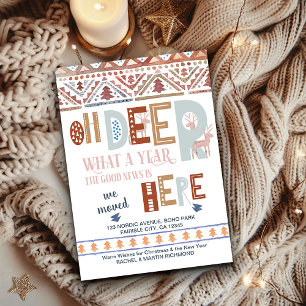 Nordic Fairisle and Fun Typography Holiday Moving Announcement