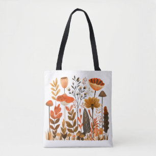 Nordic Flowers Tote Bag