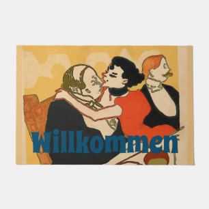 Nordic Folk Art, Personalise Floor Mat