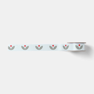 Nordic Folk Floral Christmas Satin Ribbon