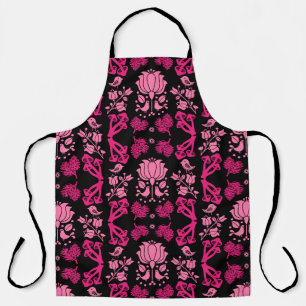 Nordic Forest Mushroom Folk Art Apron