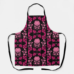 Nordic Forest Mushroom Folk Art Apron