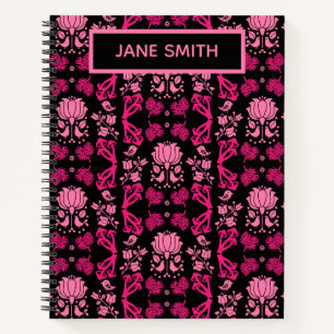 Nordic Forest Mushroom Folk Art Notebook