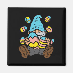Nordic Garden Gnome Eggs Easter Egg Hunt Hunting T Magnet