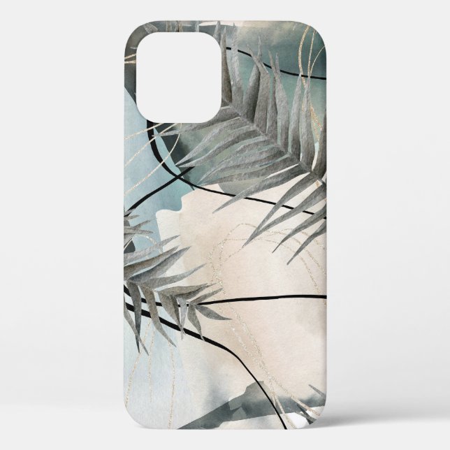 Nordic Geometric Floral Marble Case-Mate iPhone Case (Back)