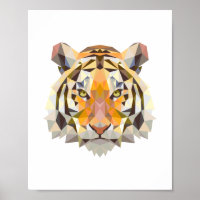 Nordic geometrical tiger design