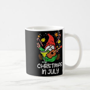 Nordic Gnome Santa Playing Guitar Christmas In Jul Coffee Mug