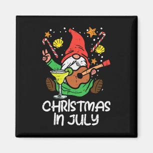 Nordic Gnome Santa Playing Guitar Christmas In Jul Magnet