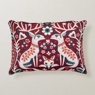 Nordic-Inspired Embroidered Throw Pillow Cover
