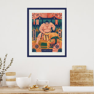Nordic-Japanese Illustration –JAPAN Poster