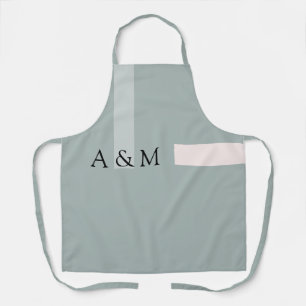 Nordic Kale Green Blush Pink Design Apron