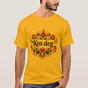 Nordic “Kos deg” T-Shirt, Scandinavian Minimalist  T-Shirt